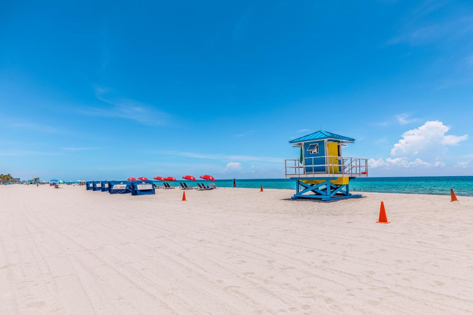 Stylish Private Beach Condo In Hollywood Fl, 3Min Walk To Hollywood Beach Eksteriør billede